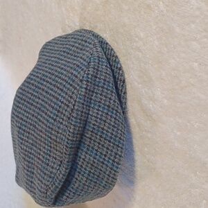 Stetson newsboy hat cabbie cap men's size large wool blend houndtooth USA
